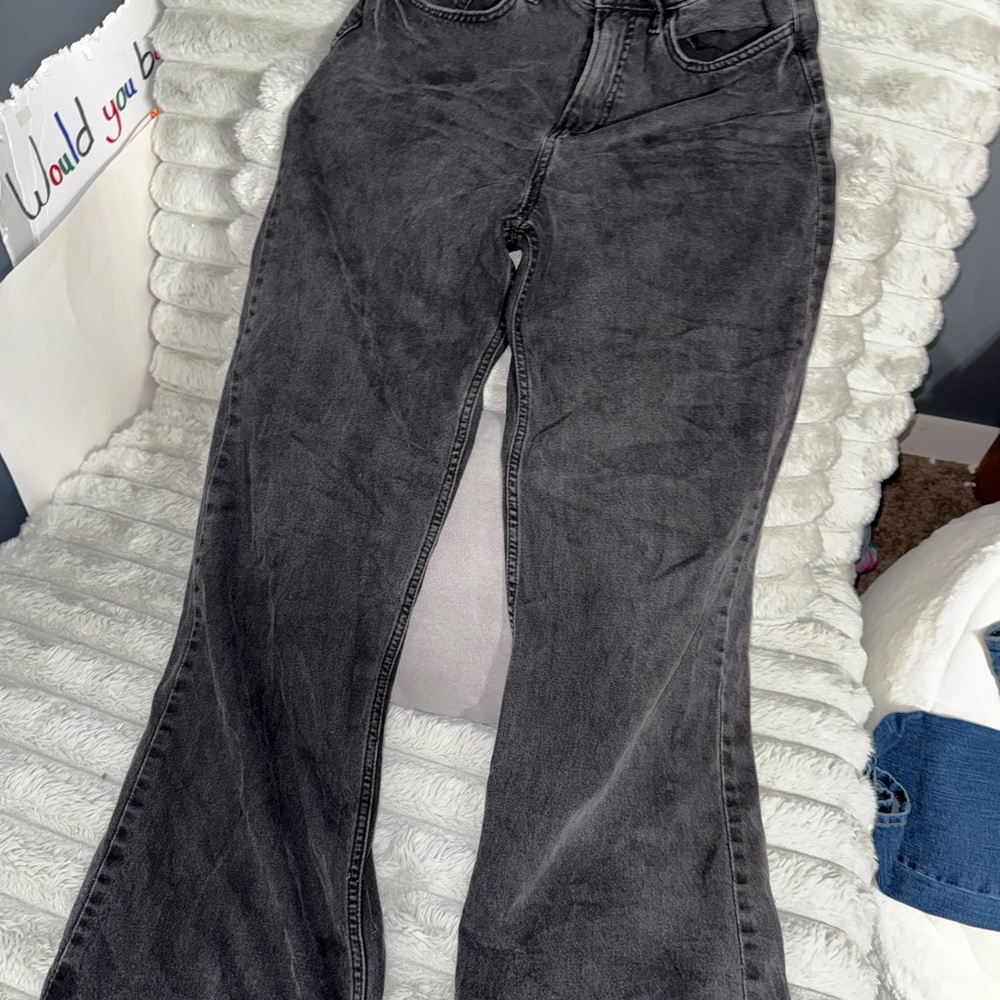 Black Flared Jeans